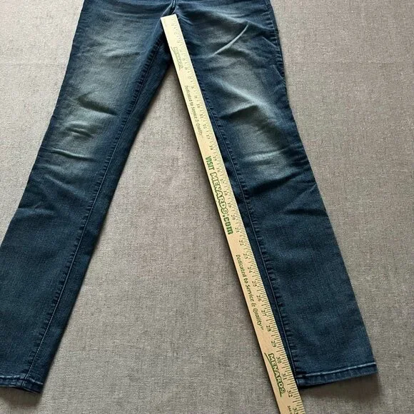 NYDJ Samantha Slim Jeans Women 6 Blue Denim Mid Rise Stretch Lift & Tuck Casual - Picture 8 of 10